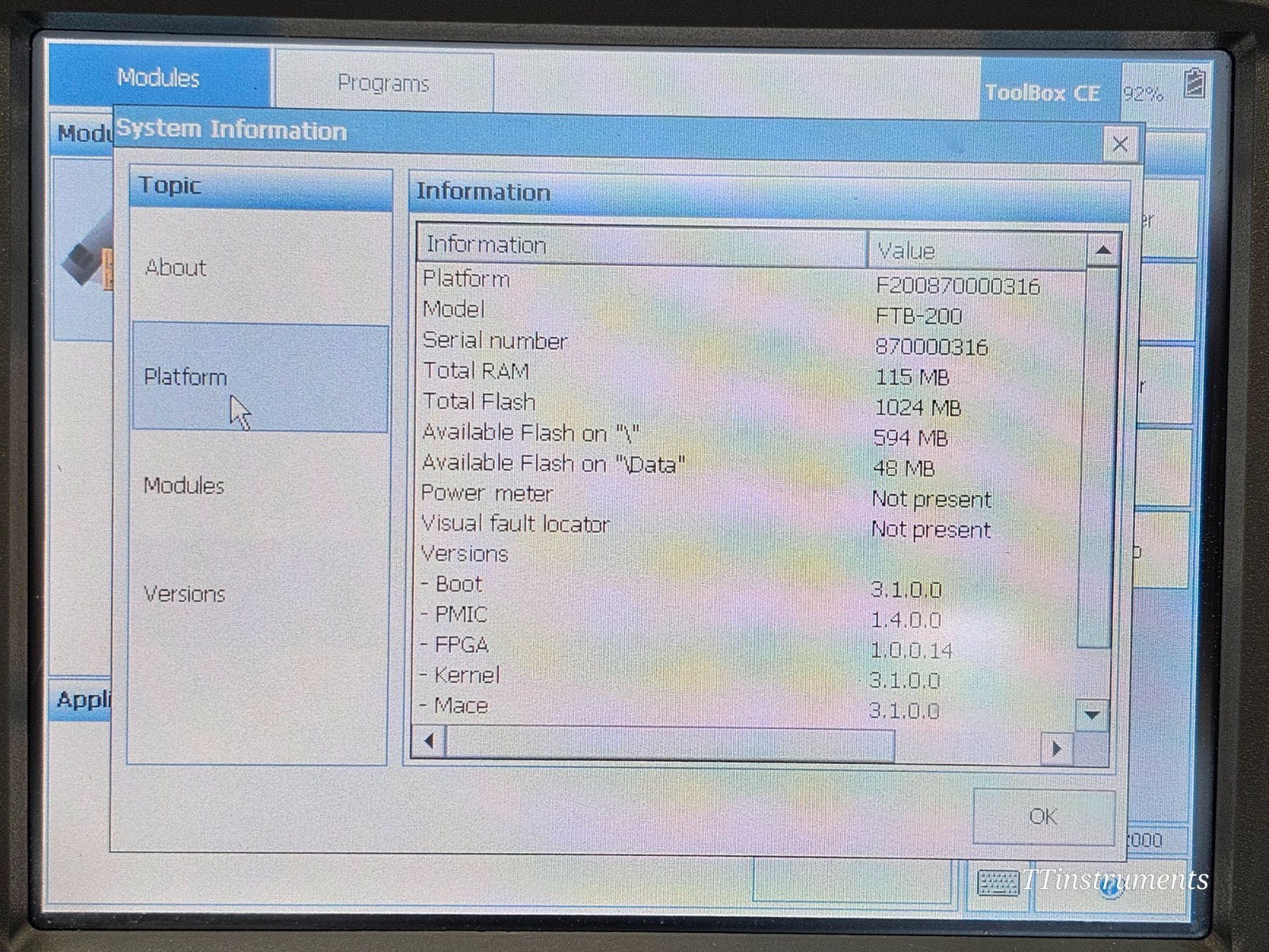EXFO FTB-200 + FTB-5700 Single-Ended CD & PMD Dispersion Analyzer