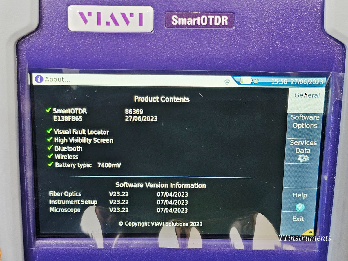 Brand NEW VIAVI SmartOTDR E138FB65 1310/1550/1650 Filtered SM APC 40 dB MFD 202311