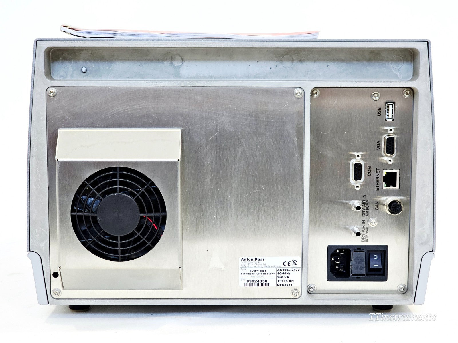 Anton Paar viscometer top view used lab measurement