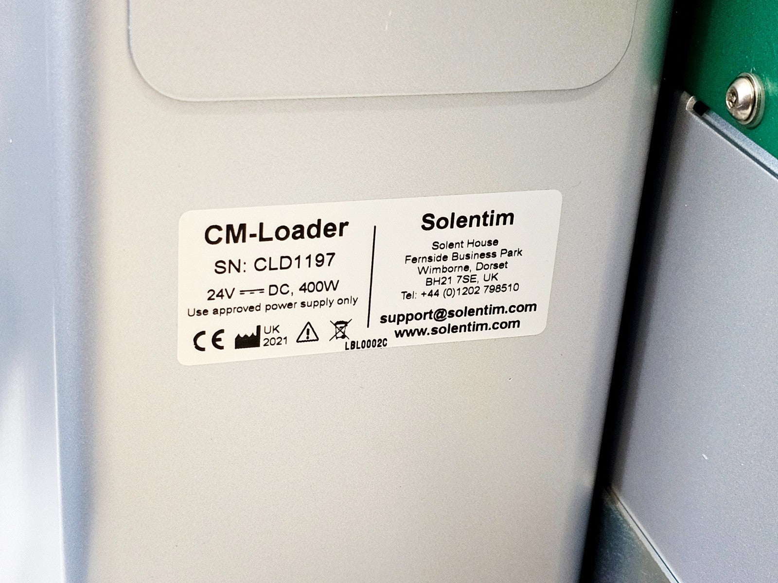 Solentim Cell Metric CLD High Contrast Imager w/10 Plate Heated Stacker MFG 2021