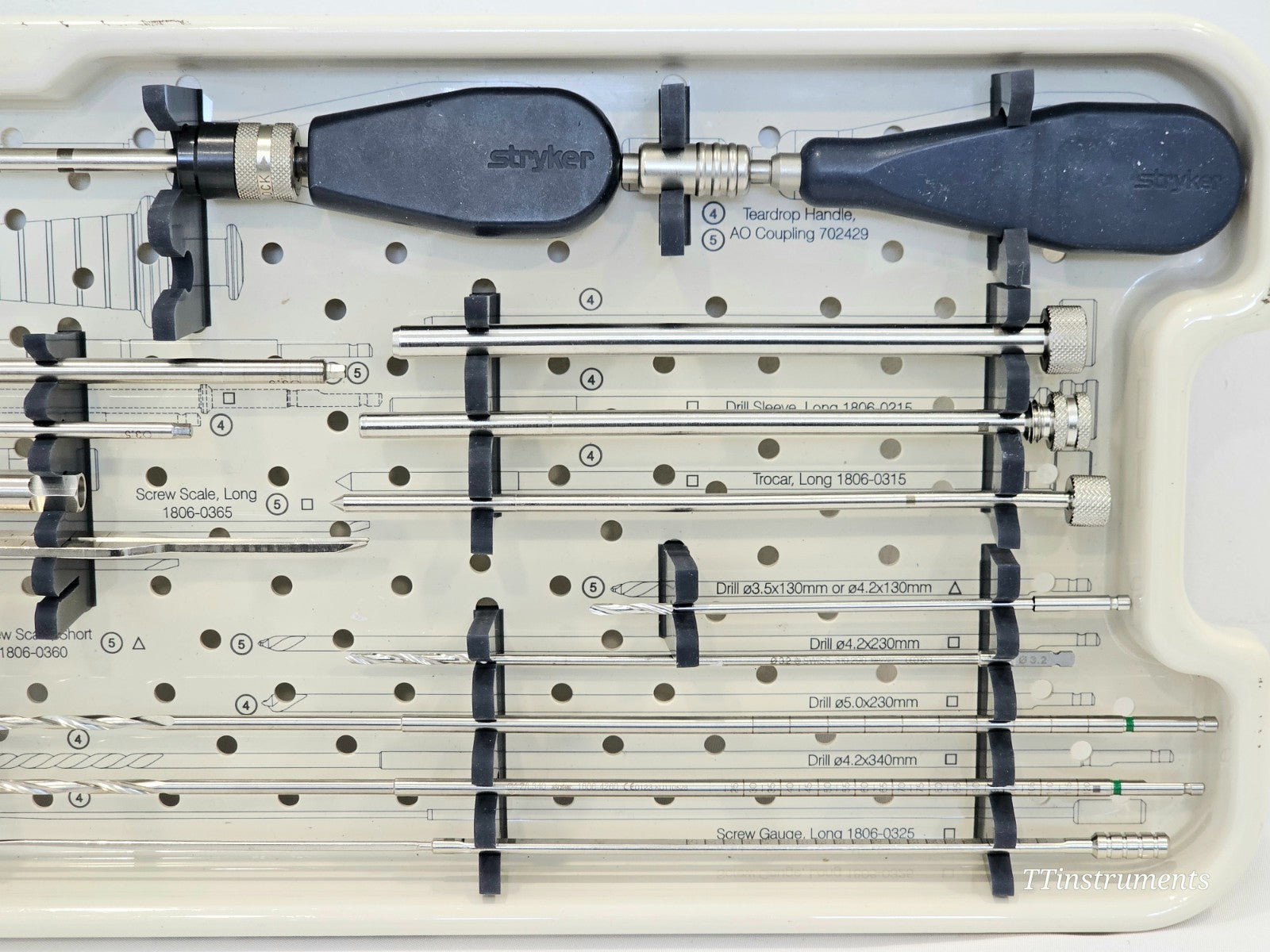 Stryker Instrument Set For T2 Basic Long Incomplete #2