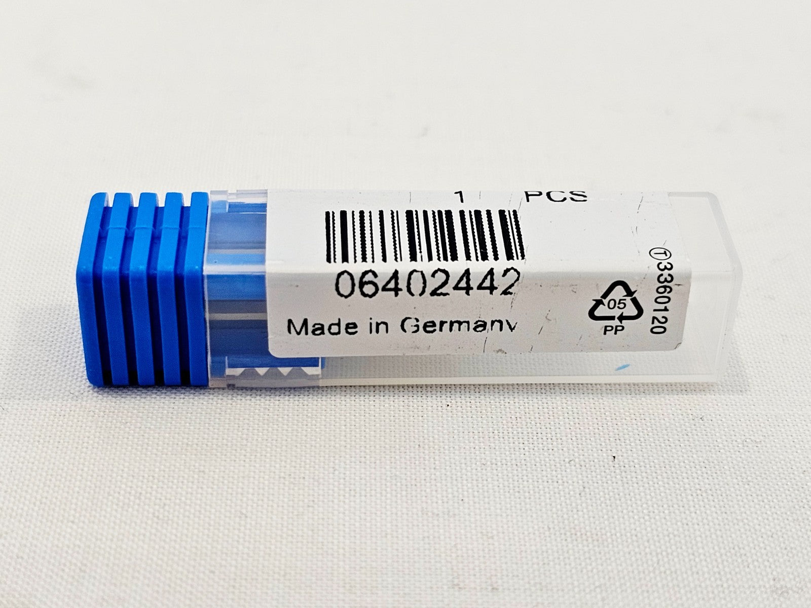 Iscar PICCO R007.0815-15 IC228 reverse label showing EDP 06402442 barcode, Made in Germany