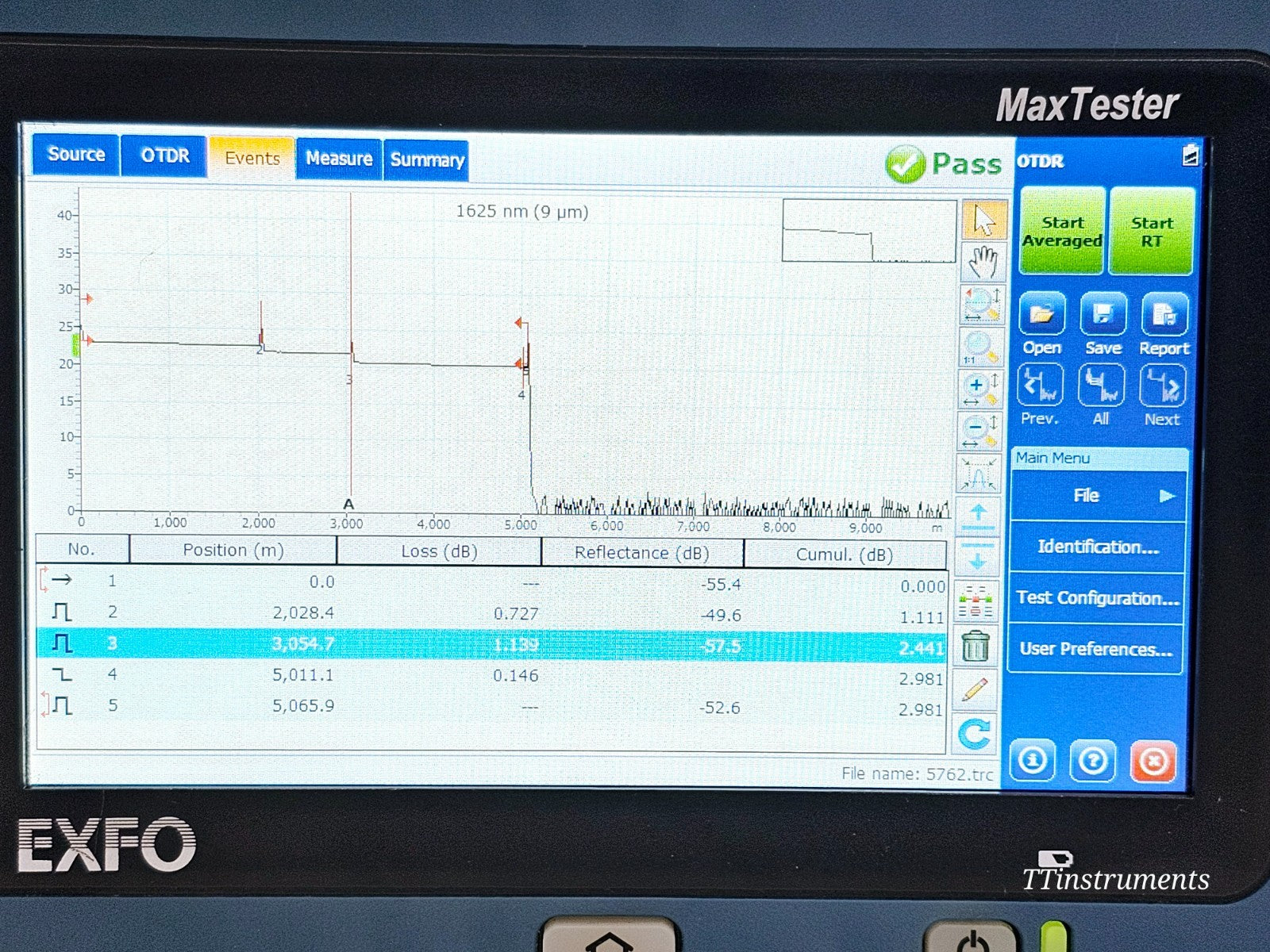 EXFO MAX-730C-SM2 OTDR iOLM MaxTester 1310/1550 & 1625 LIVE FIBRE SM2 MAX-730C