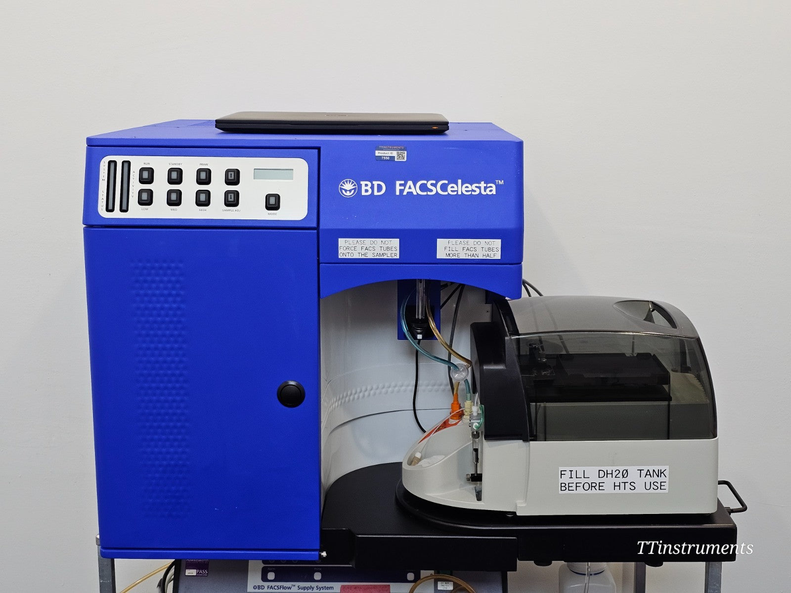 BD FACSCelesta Multicolor Flow Cytometer 3 Lasers BVR w/ BD HTS + Supply System