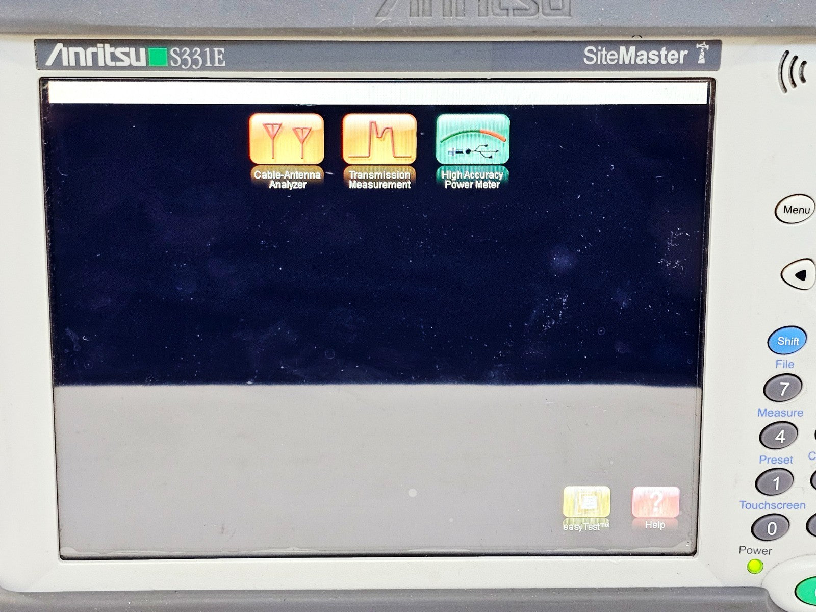 Anritsu S331E accessory view included items with used analyser