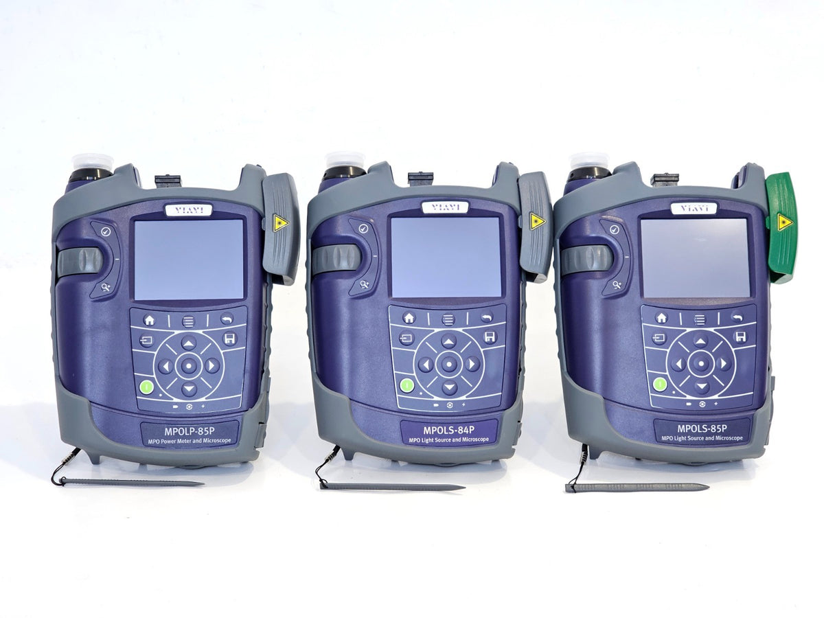 Viavi MPO Optical Loss Test Set QUAD SM + MM Tier 1 Cert MPOLP-85P MPOLS-84P 85P1