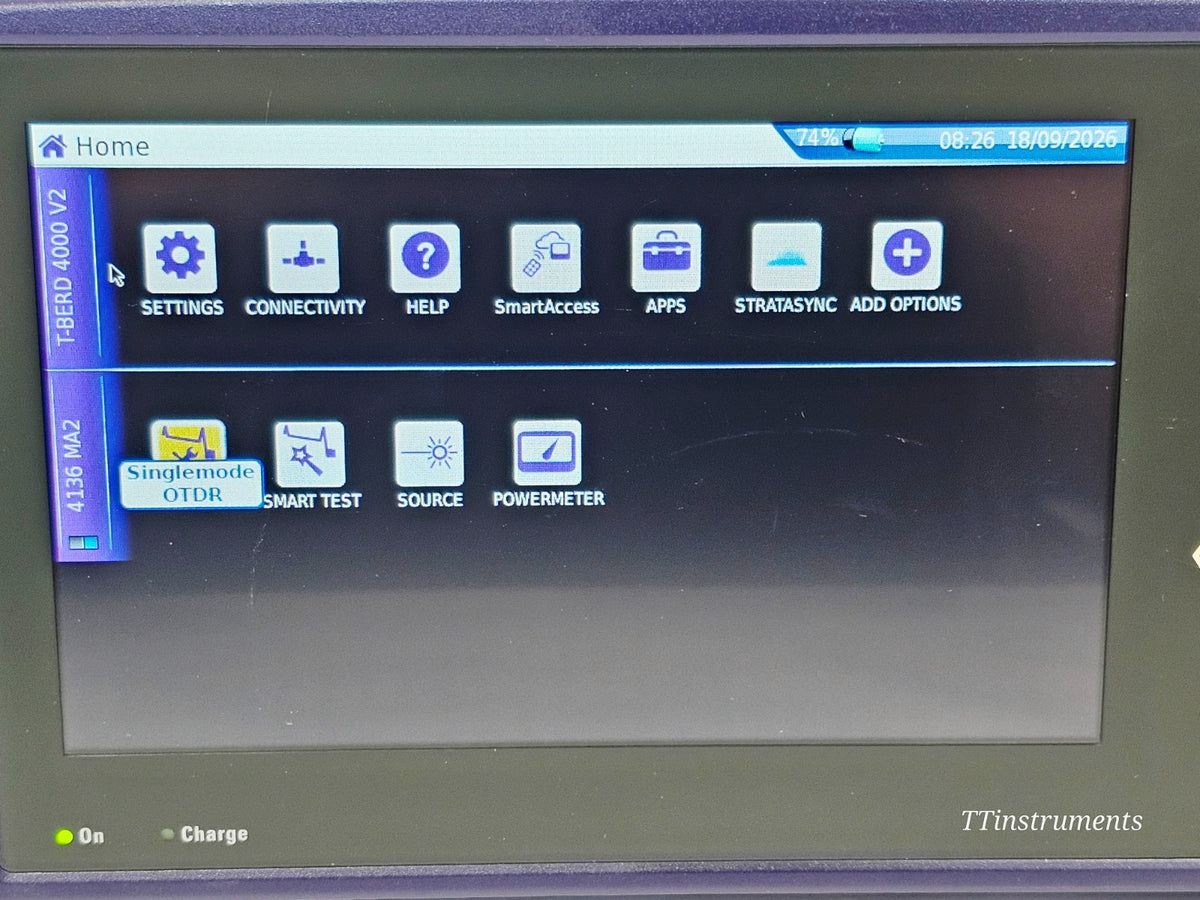 CALIBRATED VIAVI T-BERD 4000 V2 OTDR 4136MA2 1310/1550/1625nm SM Fibre Tester14