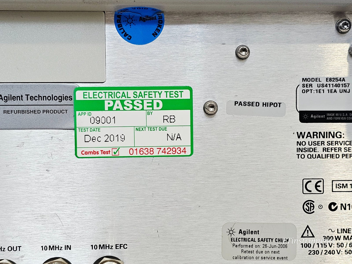 Agilent E8254A PSG-A Series 250 kHz - 40GHz Signal Generator 1E1 1EA UNJ11