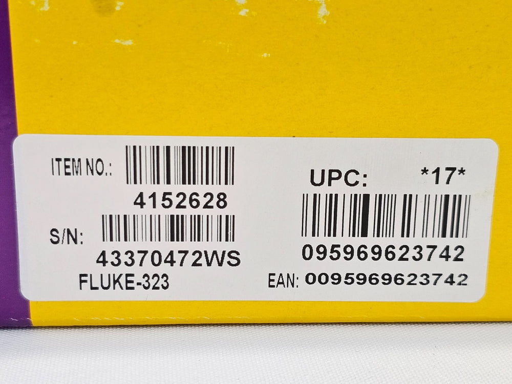 Fluke 323 True RMS Clamp Meter with Leads