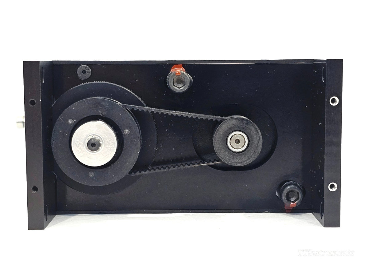 Norgren Kloehn syringe pump base and mounting detail showing used condition