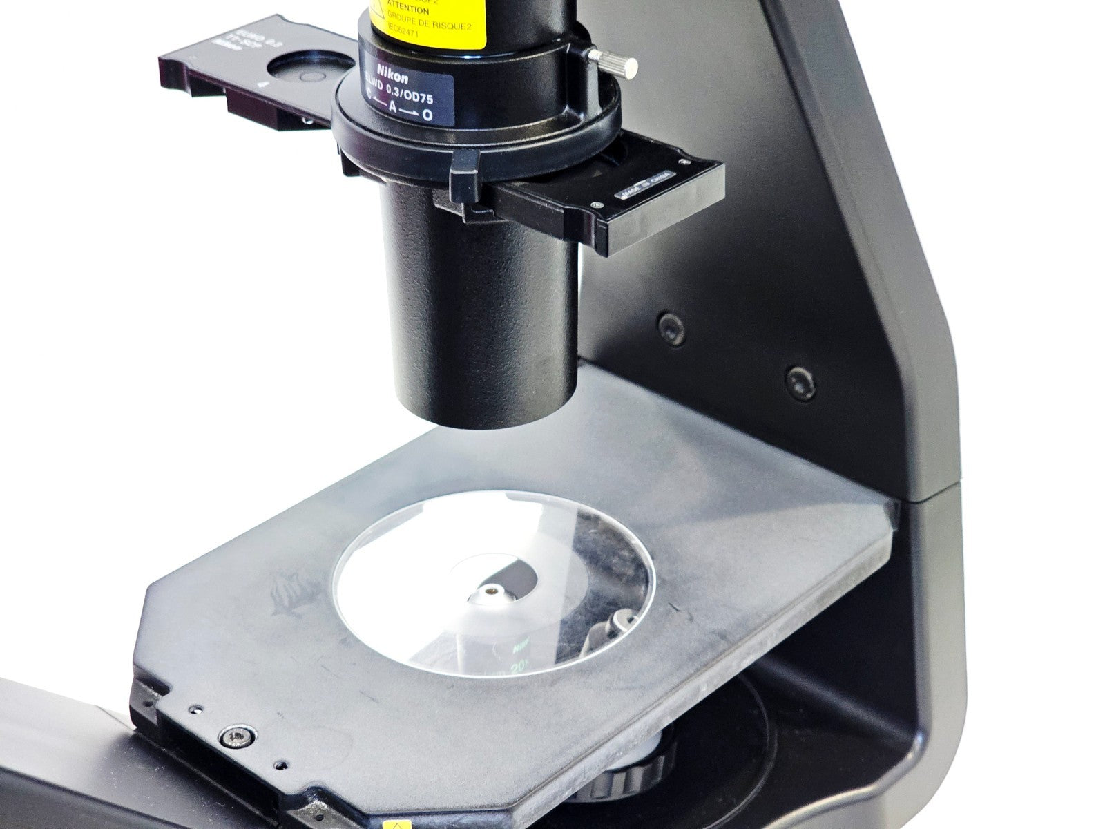 Nikon Eclipse microscope cosmetic condition showing body finish