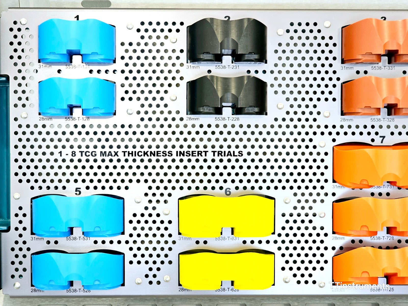 Stryker Triathlon 1-8 TCG Trial Cutting Guide Max Thickness Insert Set