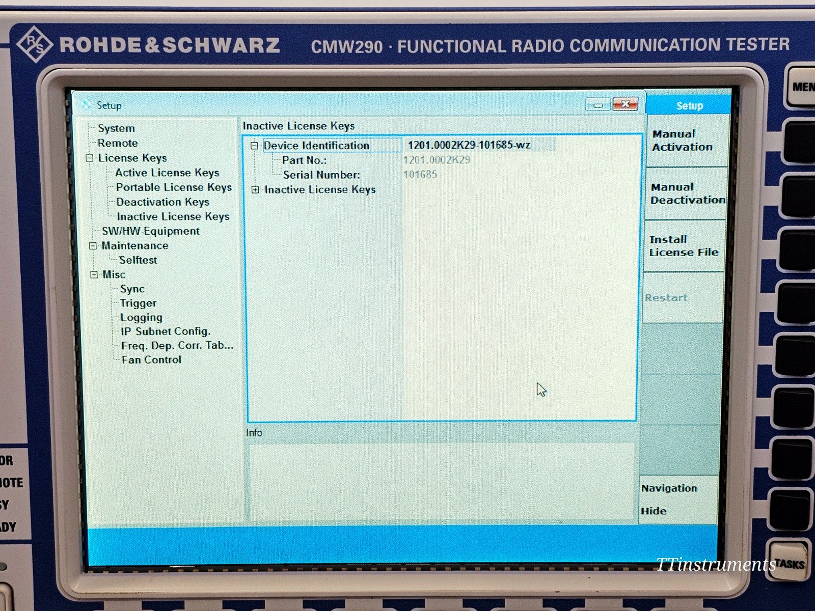 Rohde & Schwarz CMW290 Radio Communication Tester 1201.0002K29 RF Test Signal +