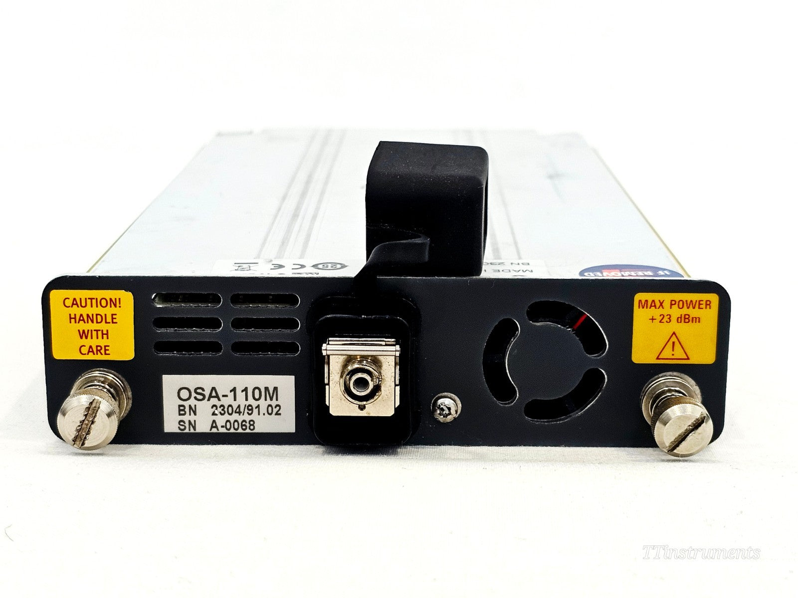 VIAVI JDSU OSA bottom panel detail and asset information