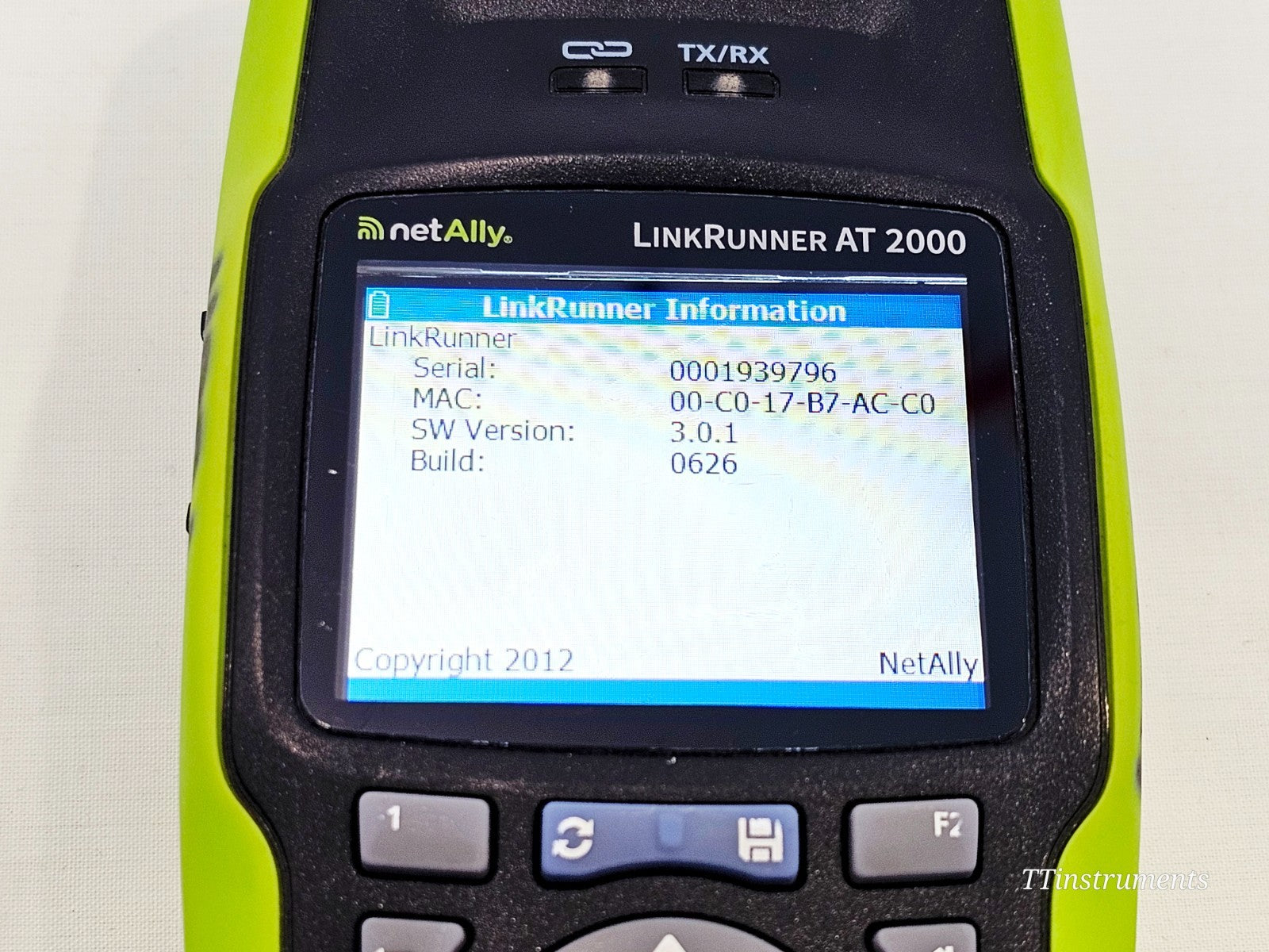 NetAlly LinkRunner cosmetic condition close-up used test equipment