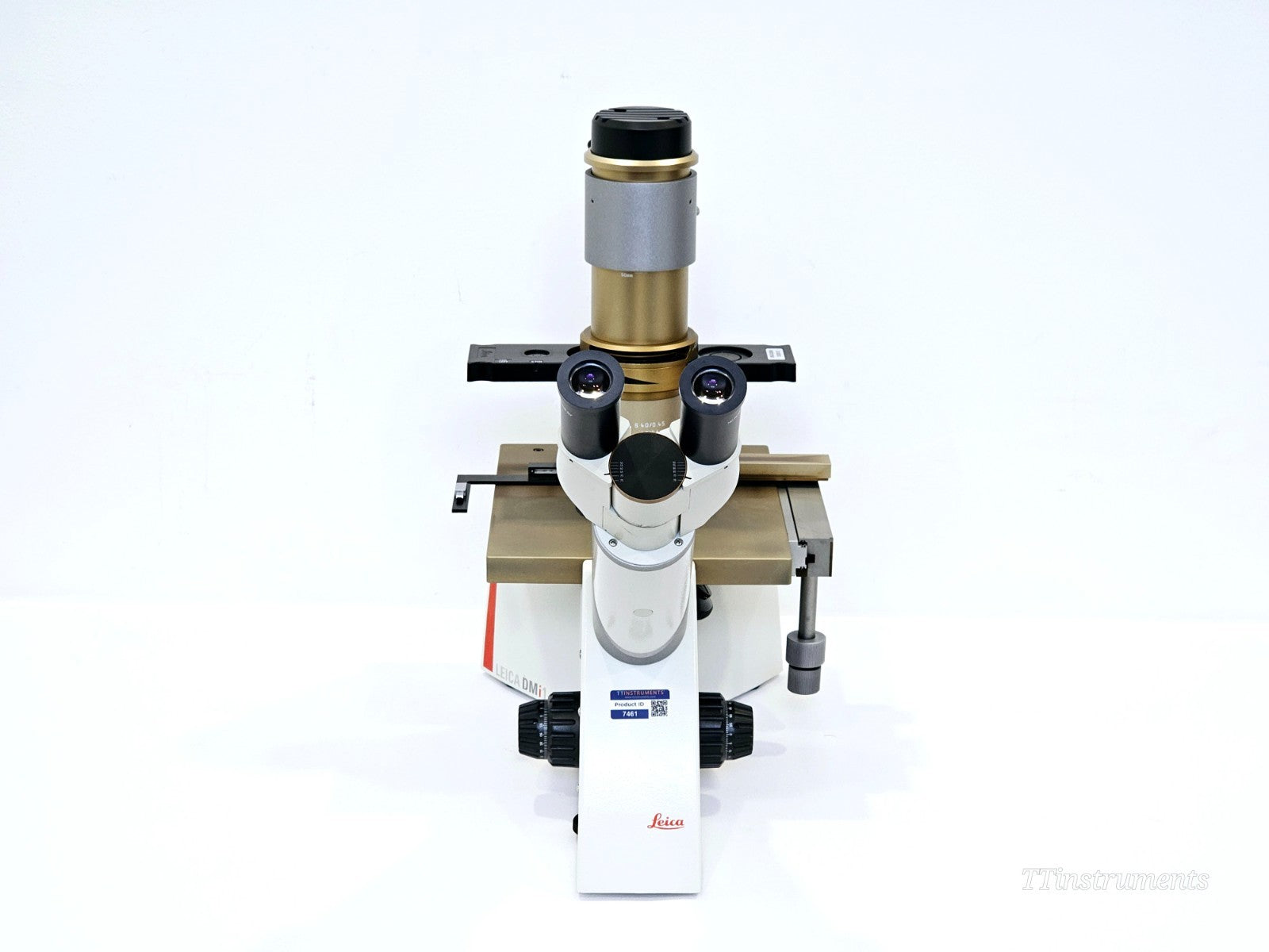 Leica DMi1 Inverted Microscope w/ Flexacam C1 Camera 4x 10x Objectives
