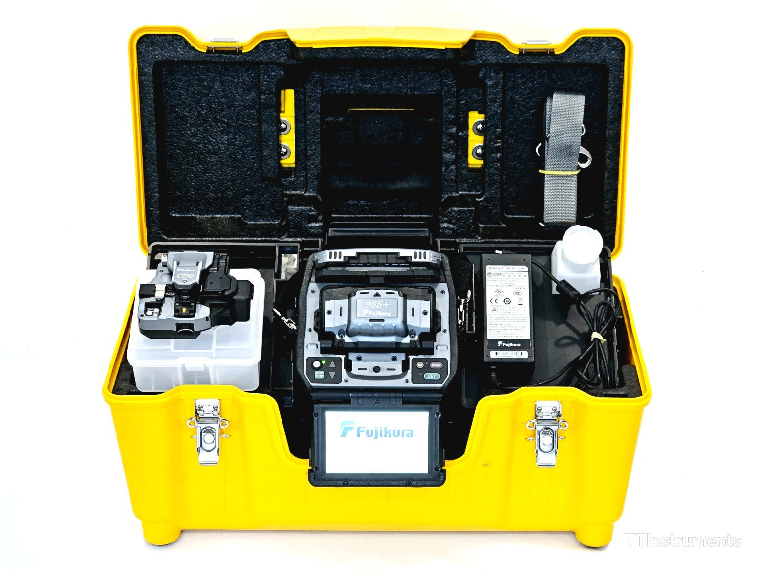 Serviced Fujikura 90S+ Core Alignment Fusion Splicer ARC 8706 + CT50 Cleaver