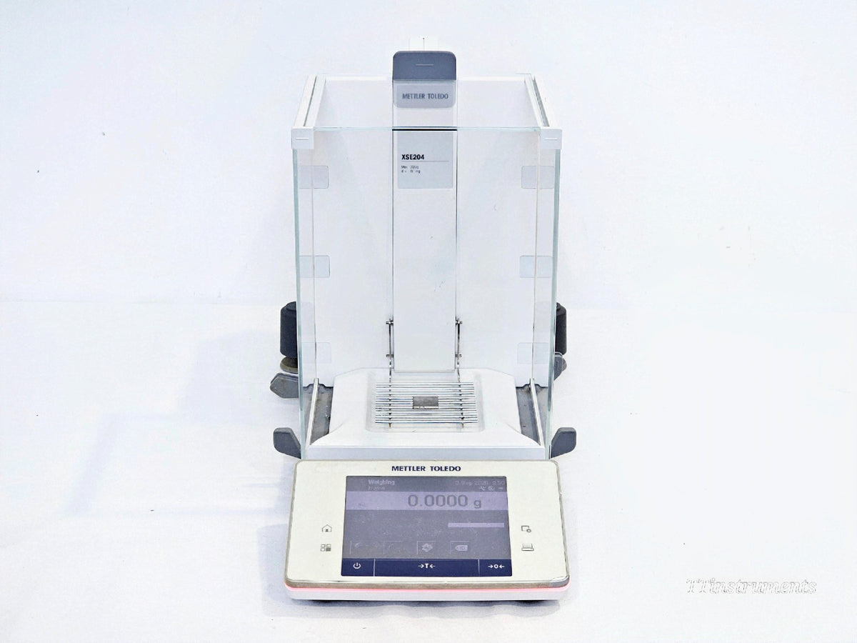 Mettler Toledo lab balance front view used laboratory weighing equipment
