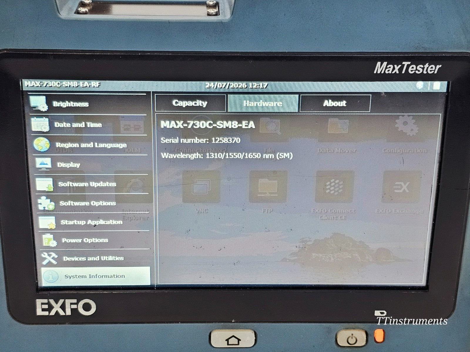 EXFO MAX-730C-SM8 MaxTester PON/Metro OTDR 1310/1550 1650 Live iOLM IADV + 430B13