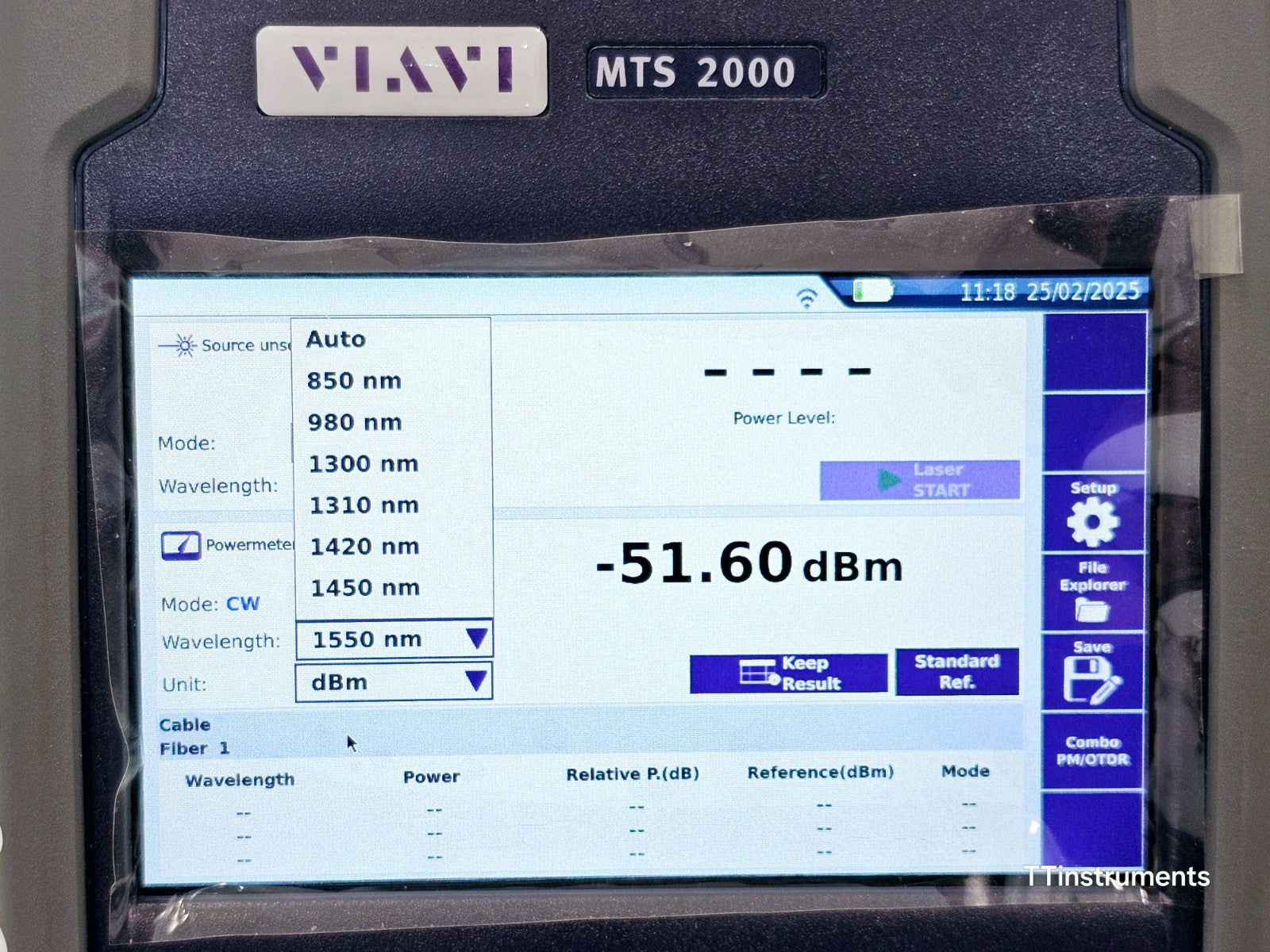 Viavi JDSU MTS 2000 V2 with 4138 FMA365 1310 1550 + 1650nm Live SM OTDR APC