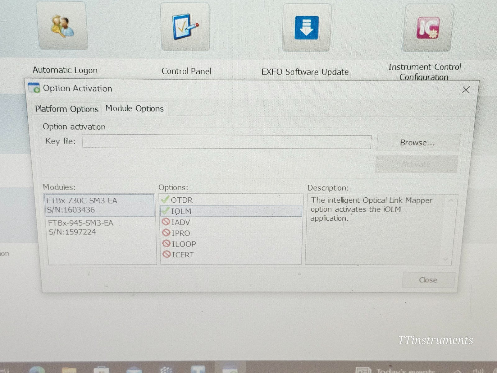 EXFO FTB-2 with FTBx-730C-SM3 OTDR/iOLM 1310/1550/1625nm + FTBx-945-SM3 OLTS17