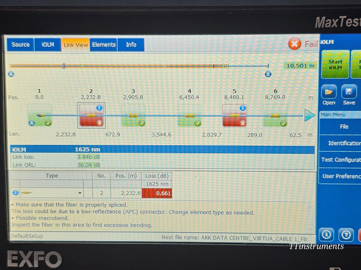 EXFO MAX-730C used fiber optic OTDR complete unit overview shot