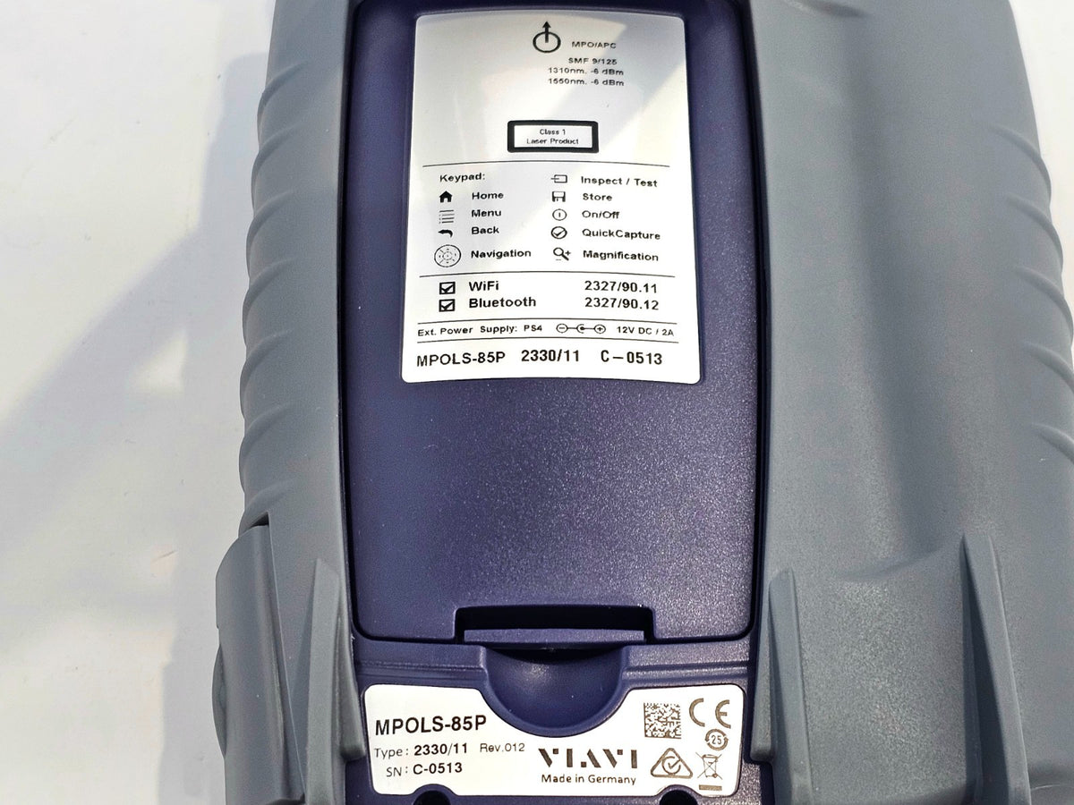 Viavi MPO Optical Loss Test Set QUAD SM + MM Tier 1 Cert MPOLP-85P MPOLS-84P 85P6