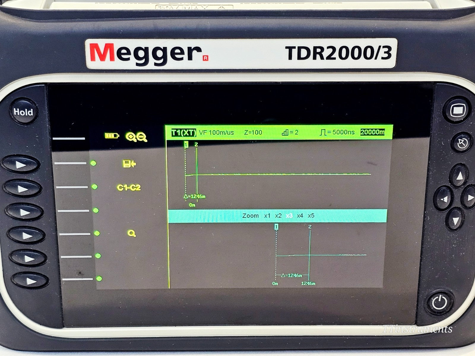 Megger TDR2000/3 cosmetic condition showing used unit exterior