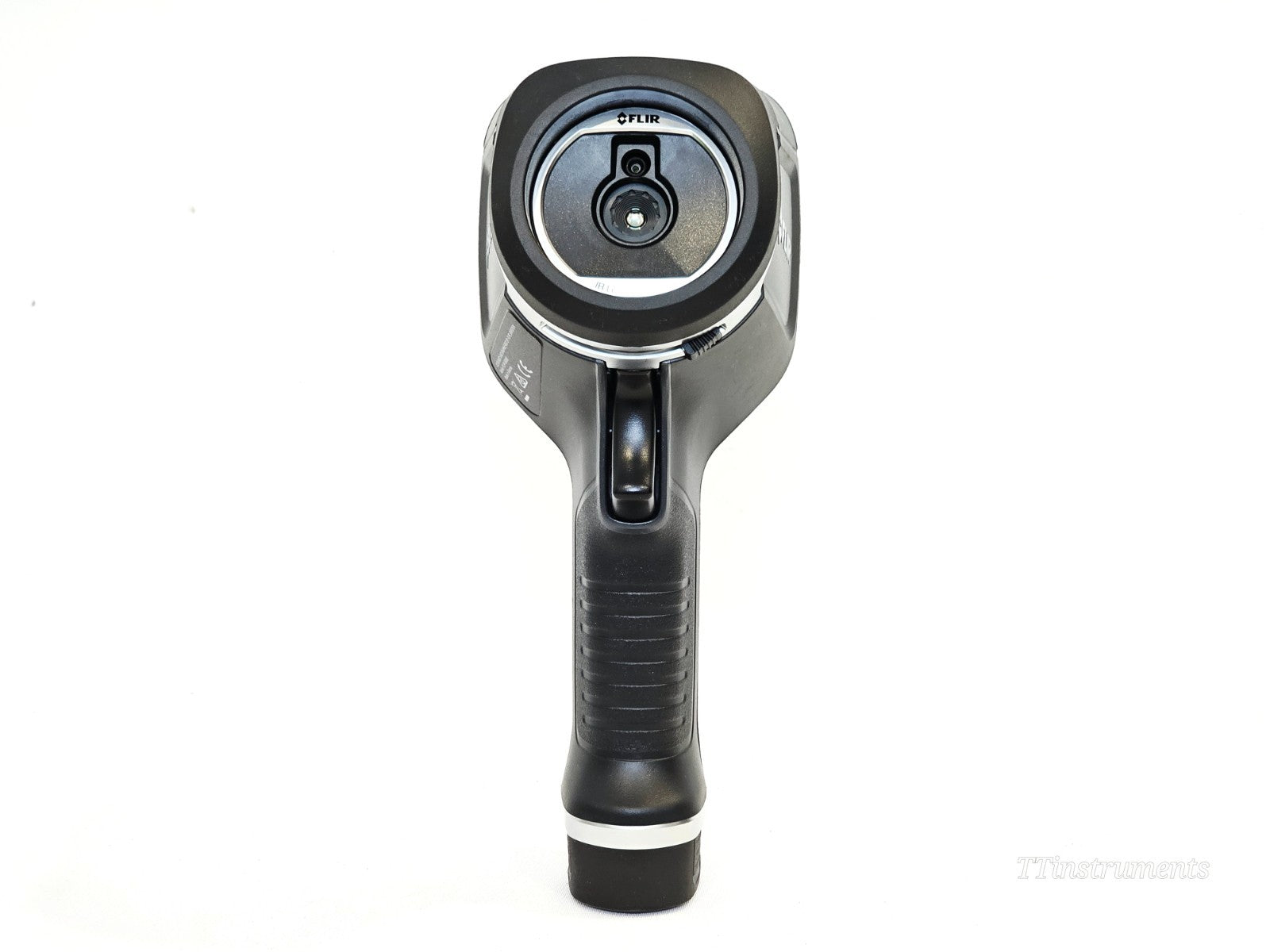 FLIR E4 thermal imaging camera top view showing trigger and grip