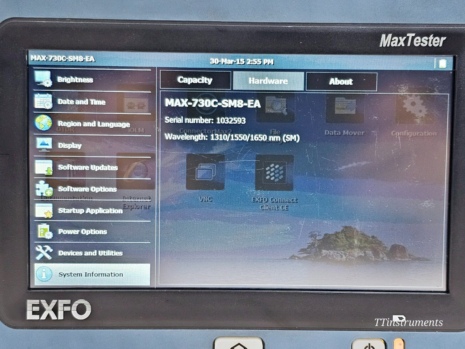 EXFO MAX-730C-SM8 OTDR iOLM IADV MaxTester 1310/1550 & 1650 LIVE SM8 MAX-730C