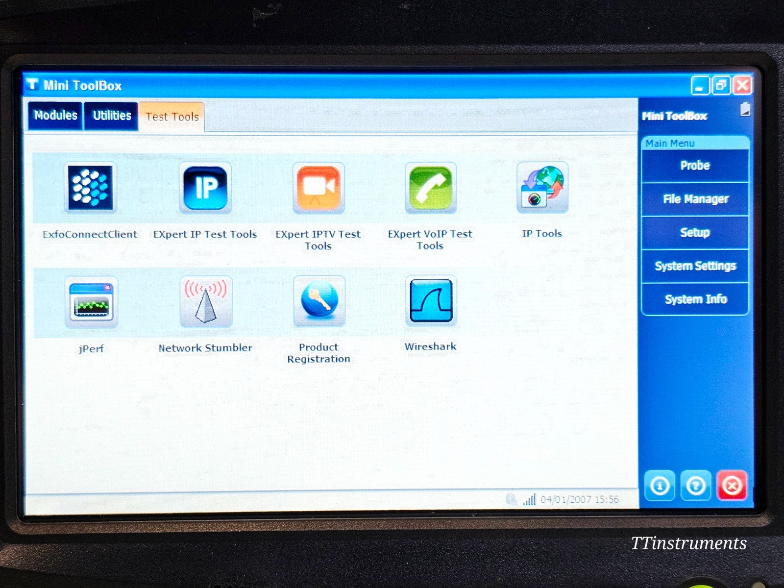 EXFO FTB-1 Mainframe with FTB-860 Ethernet Tester 1G RFC 2544 Ether SAM