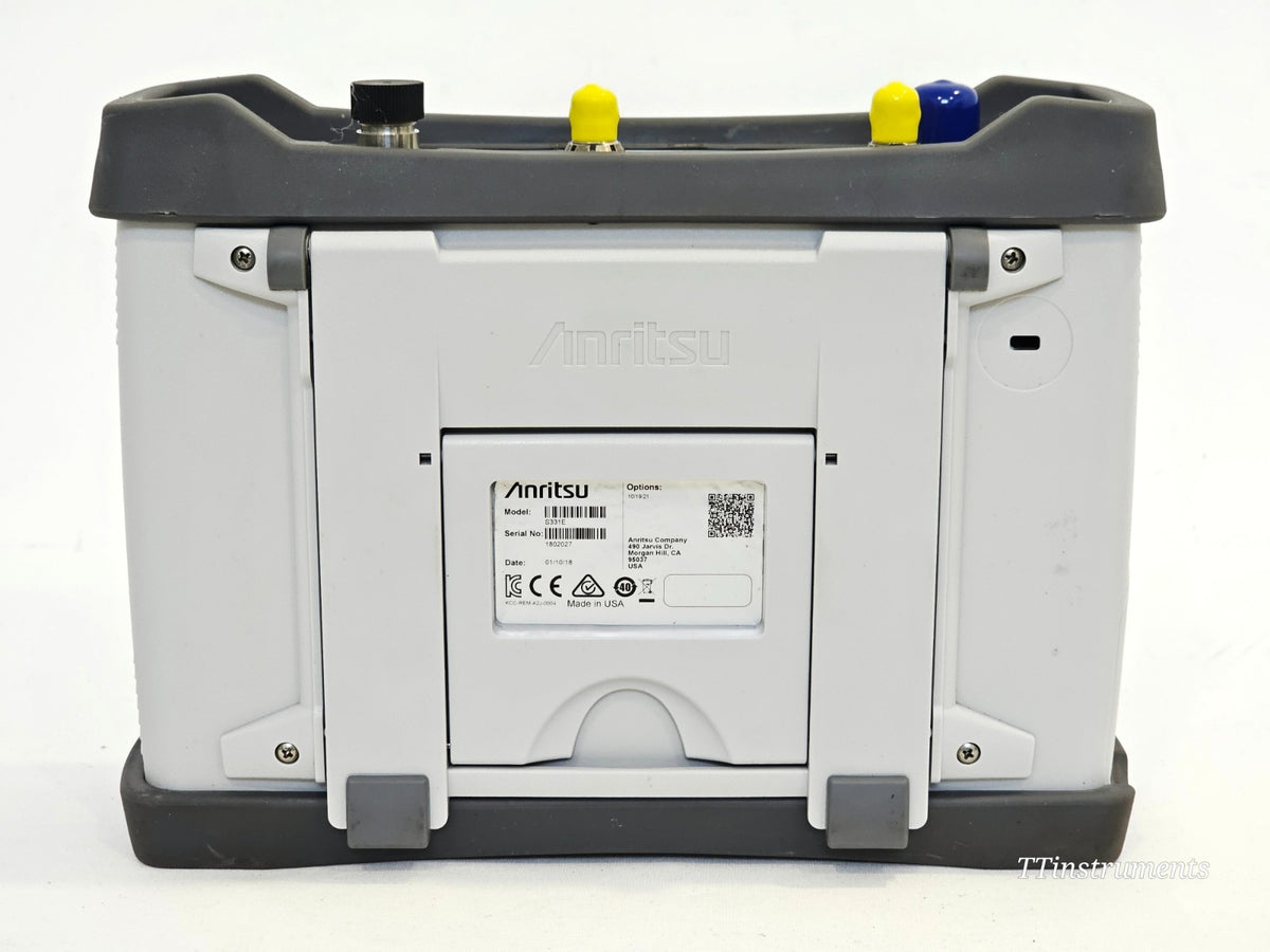 Anritsu S331E rear panel view used handheld site master analyser