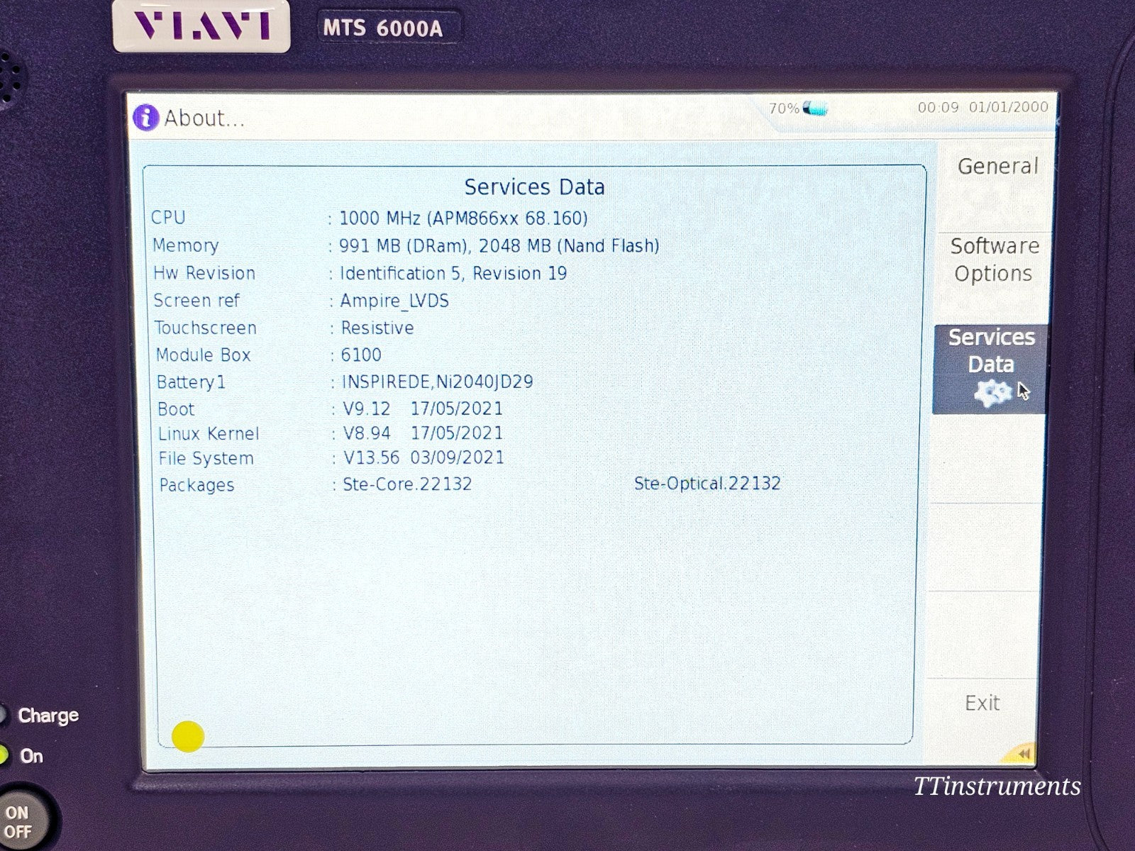 VIAVI MTS 6000A V2 Platform + 81165C 1650 nm Filtered OTDR Module SC-APC 46 dB13