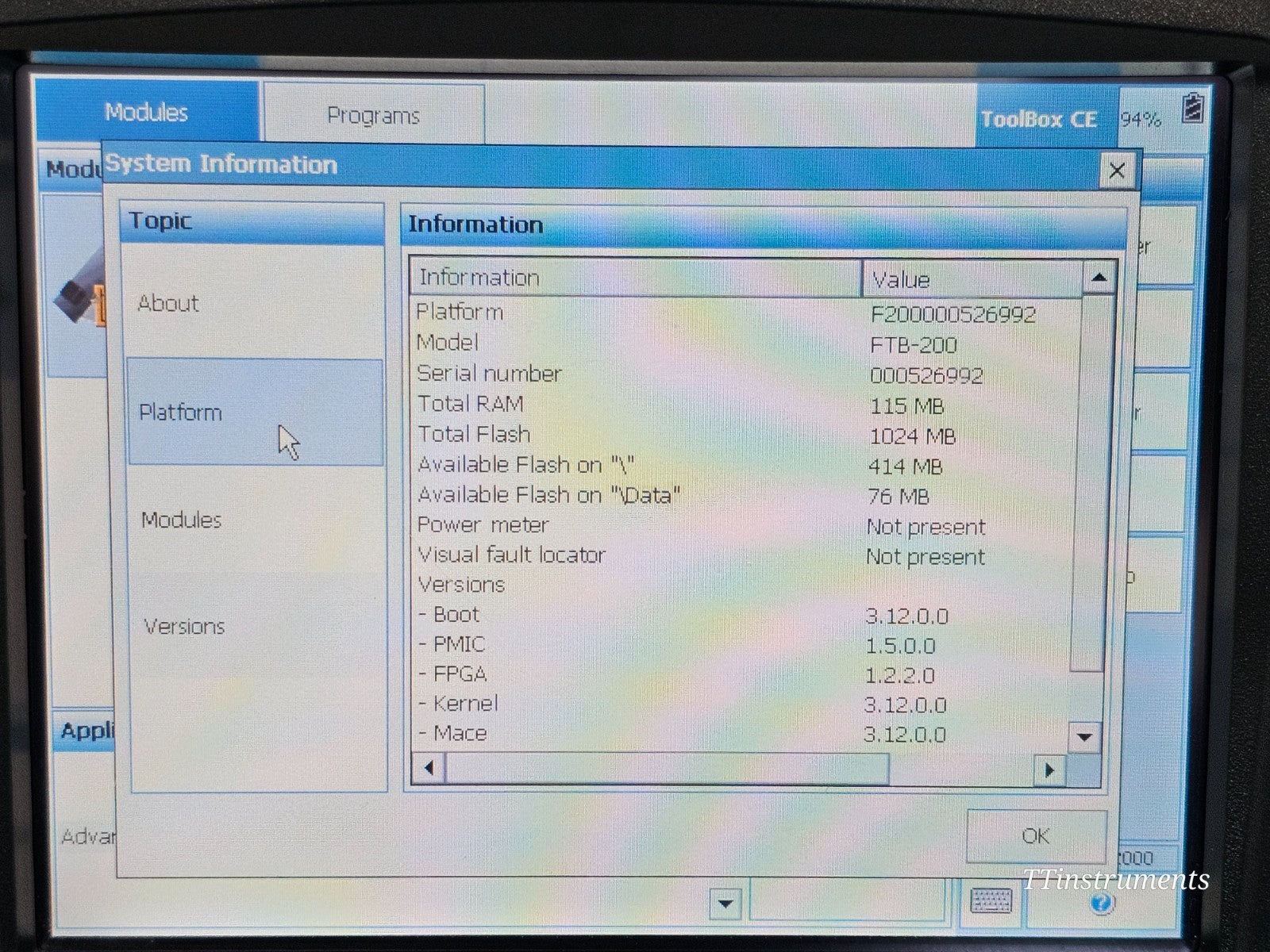 EXFO FTB-200 with FTB-7300D 1310/1550/1625 nm OTDR PC 38/37/35 dB FTB-7300D-234B