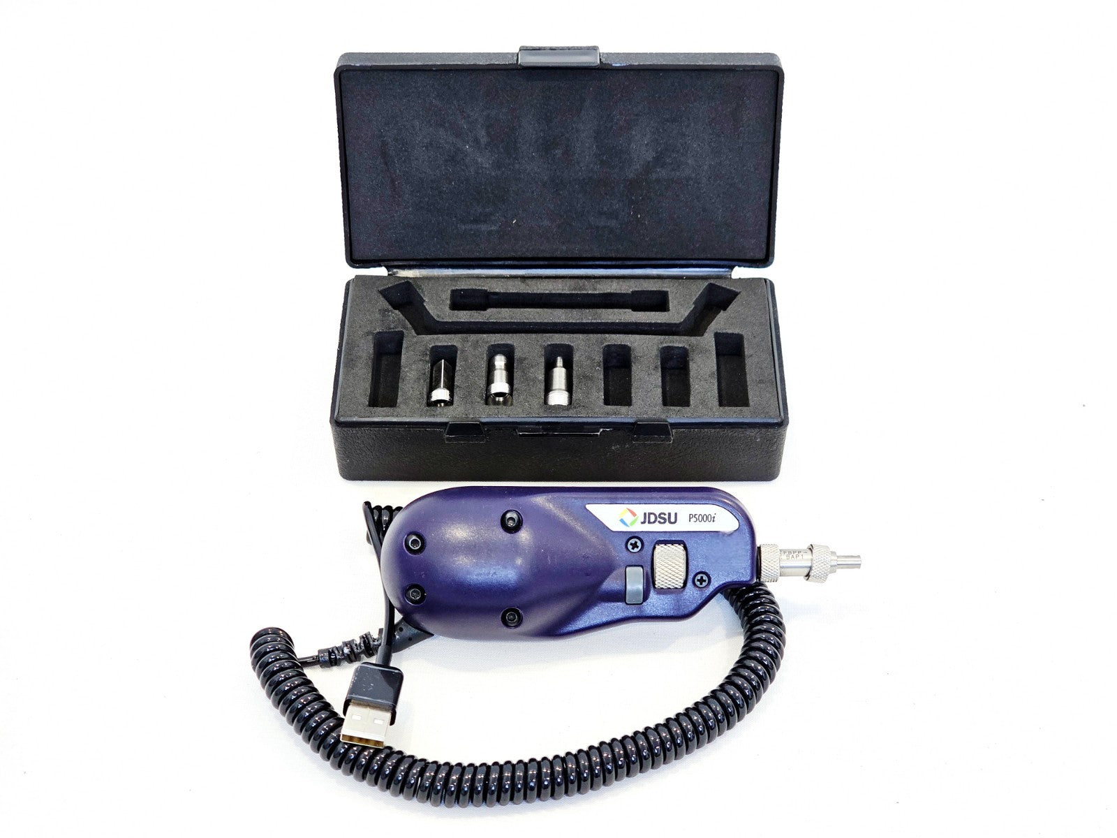 Viavi JDSU P5000i Fiber Inspection Scope w/ 3x Tips Bulkhead SC + LC & 2.5mm PC0