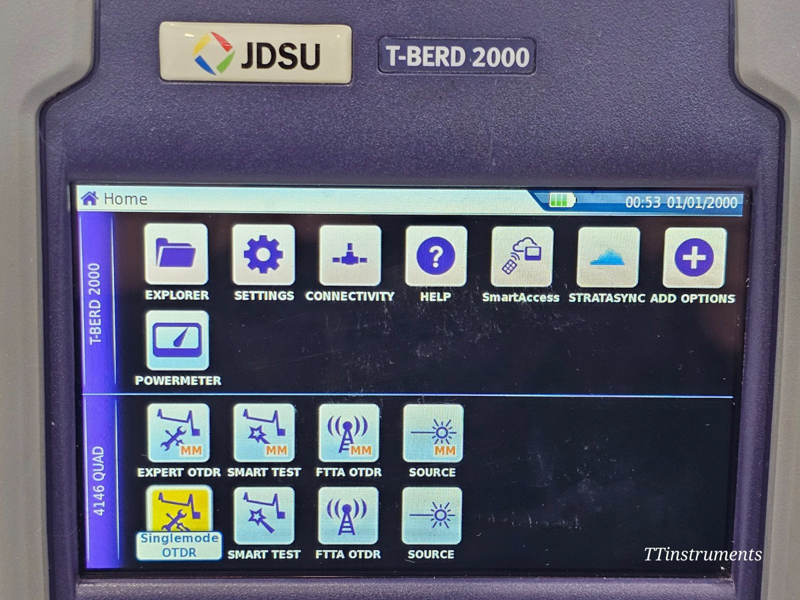 JDSU T-BERD 2000 + 4146 QUAD OTDR SM MM 850/1300 1310/1550 + P5000i Scope +MP-60