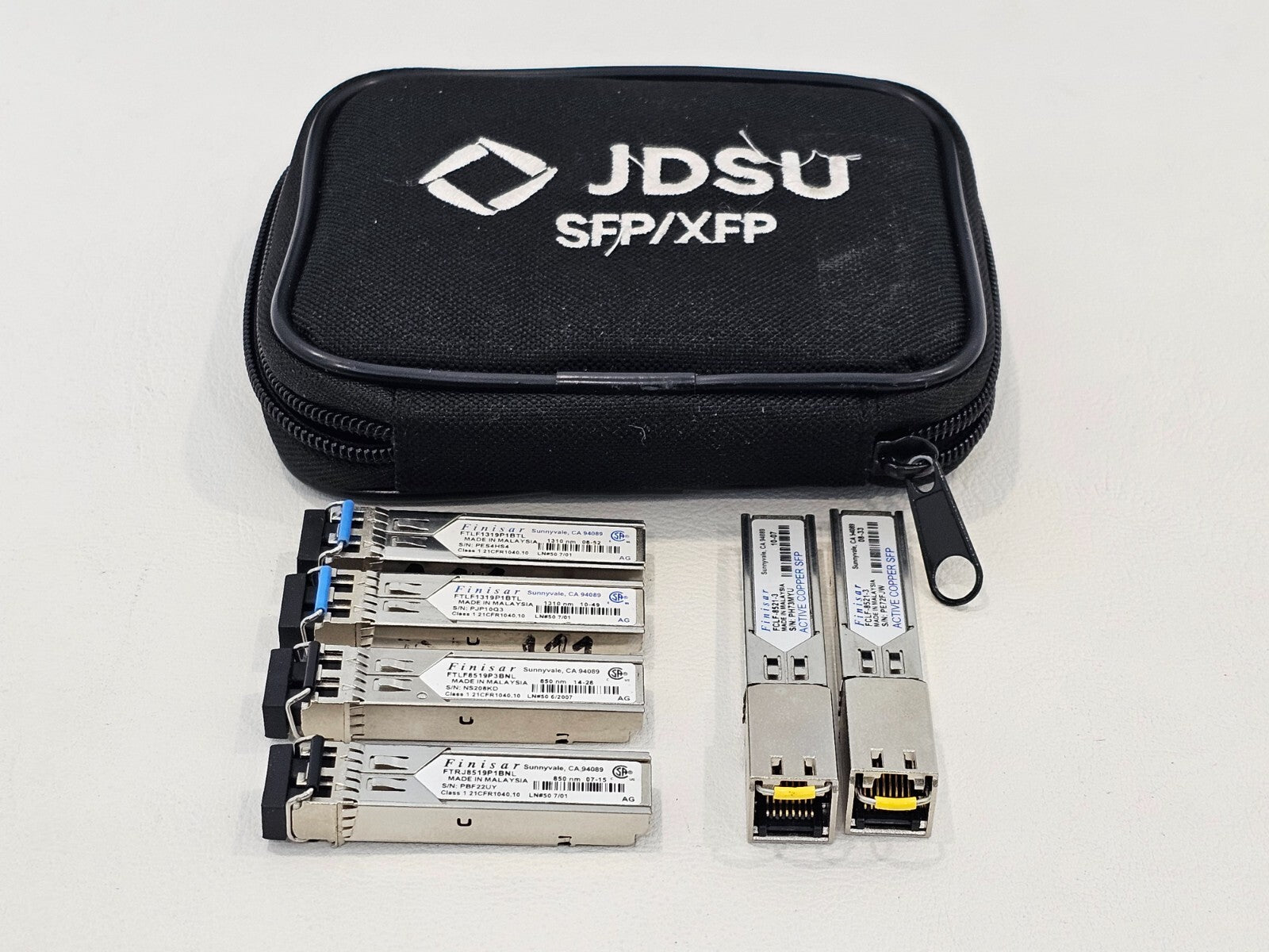 Finisar Copper + 850 and 1310 Transceivers