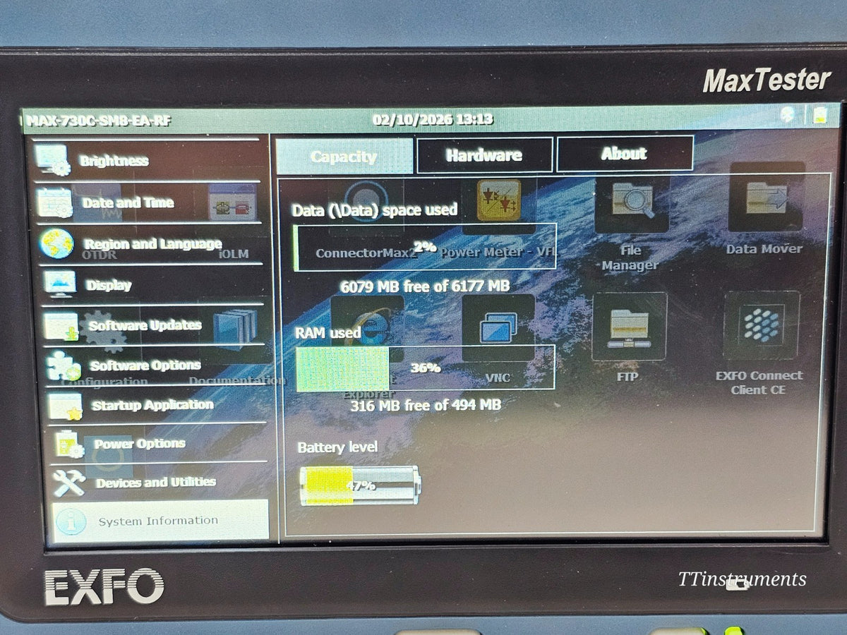 EXFO MAX-730C-SM8 MaxTester PON/Metro OTDR 1310/1550/1650nm iOLM SM8 Live Testin8