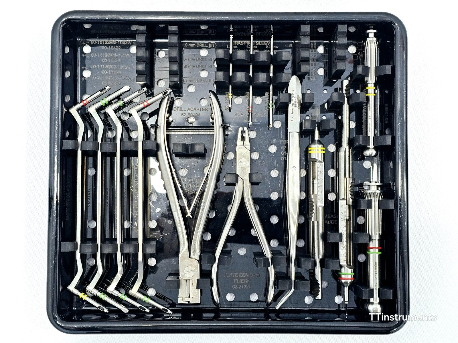 Stryker 29-13010 VariAx locking plates and screws close-up view