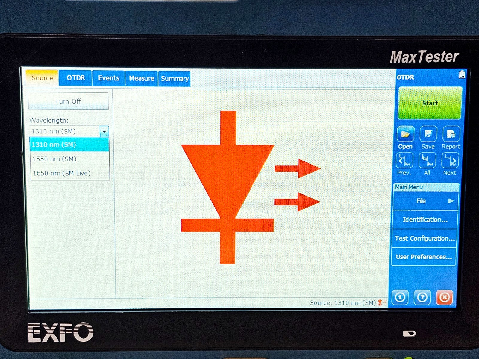 EXFO CALIBRATED MAX-730C-SM8 MaxTester PON/Metro OTDR 1310/1550/1650nm iOLM15
