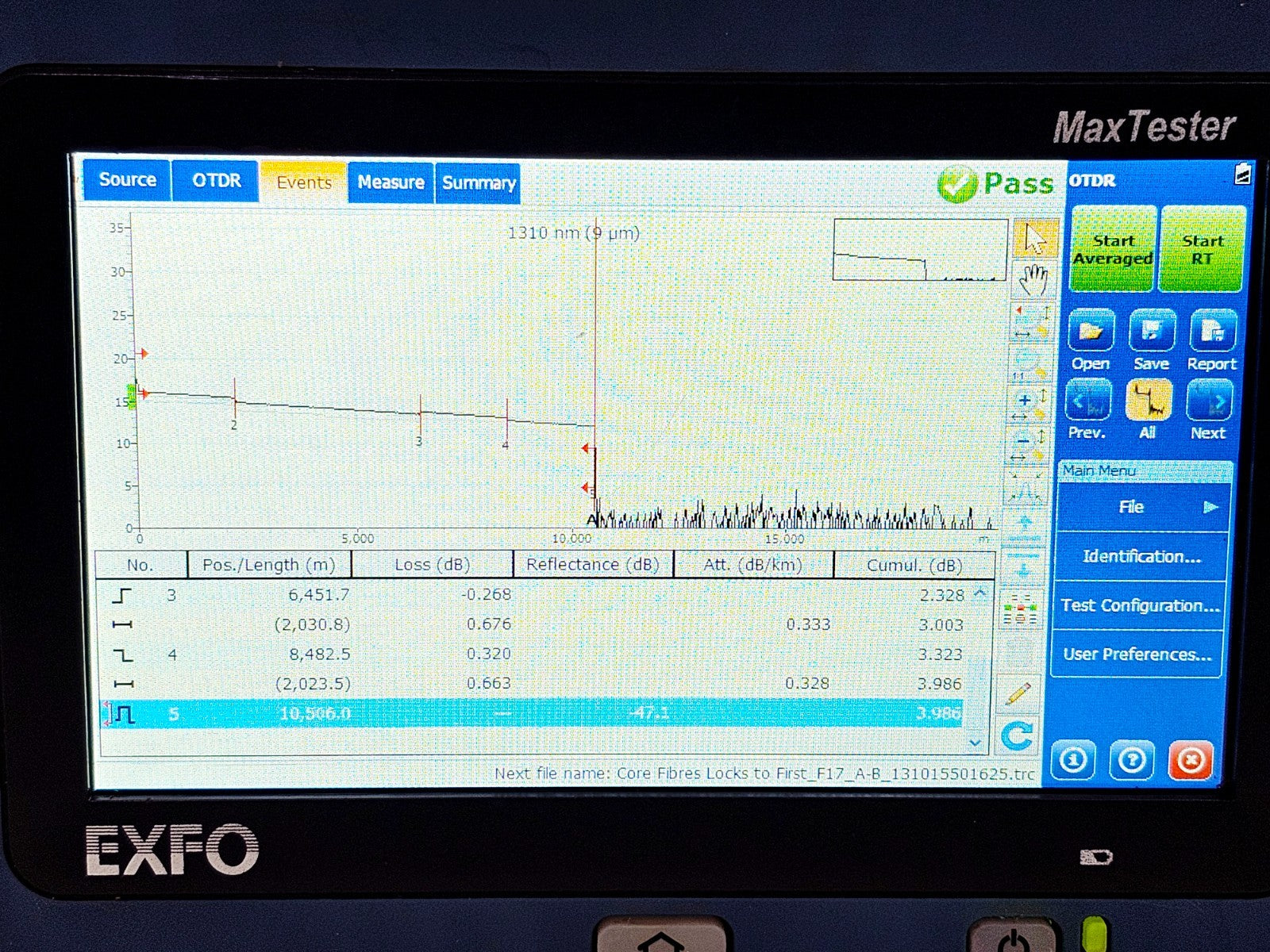 Calibrated EXFO MAX-730C-SM3 MaxTester PON/Metro OTDR 1310/1550/1625nm 730C SM319