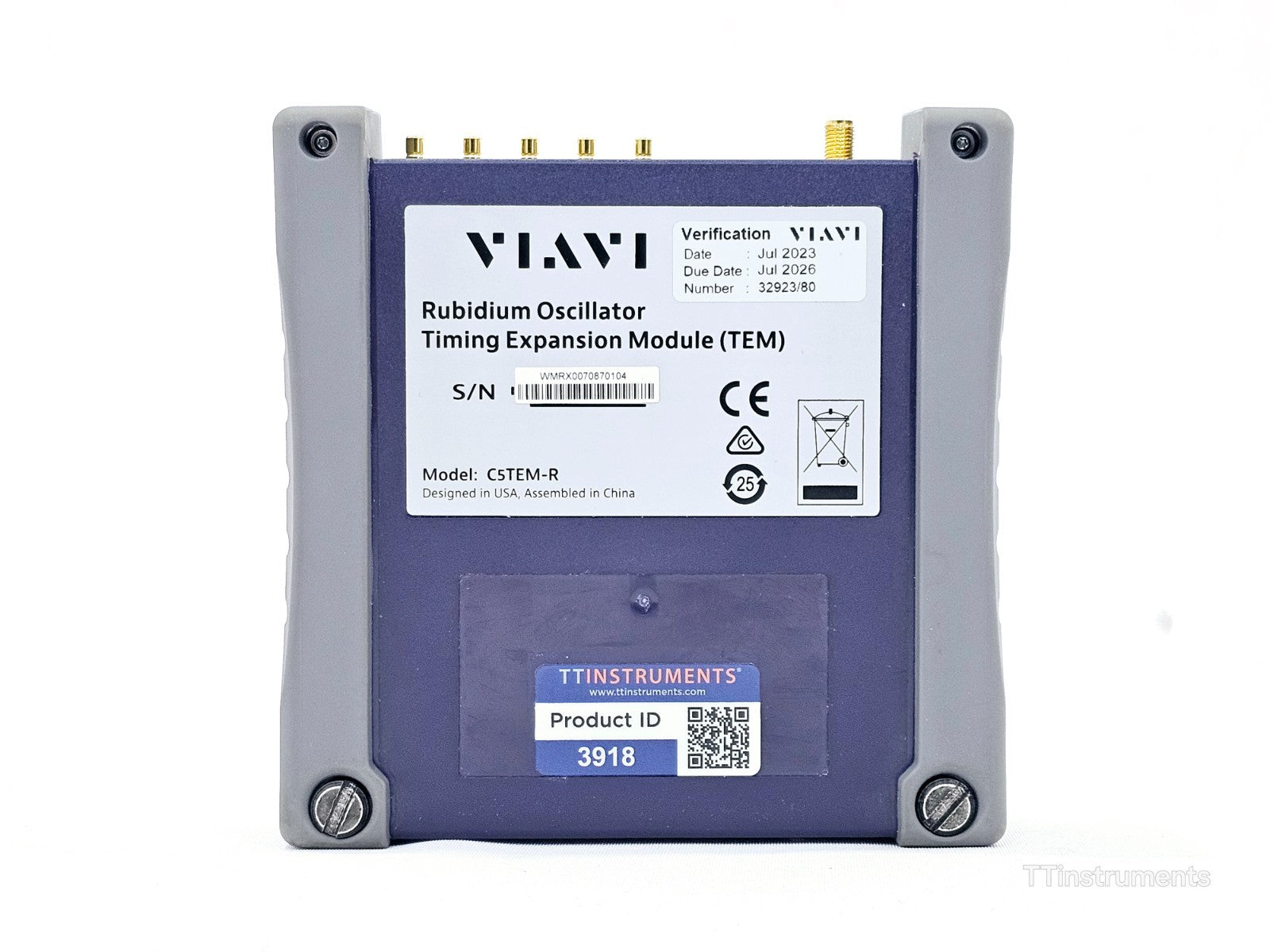 Viavi C5TEM-R Rubidium Oscillator Timing Expansion Module (TEM)
