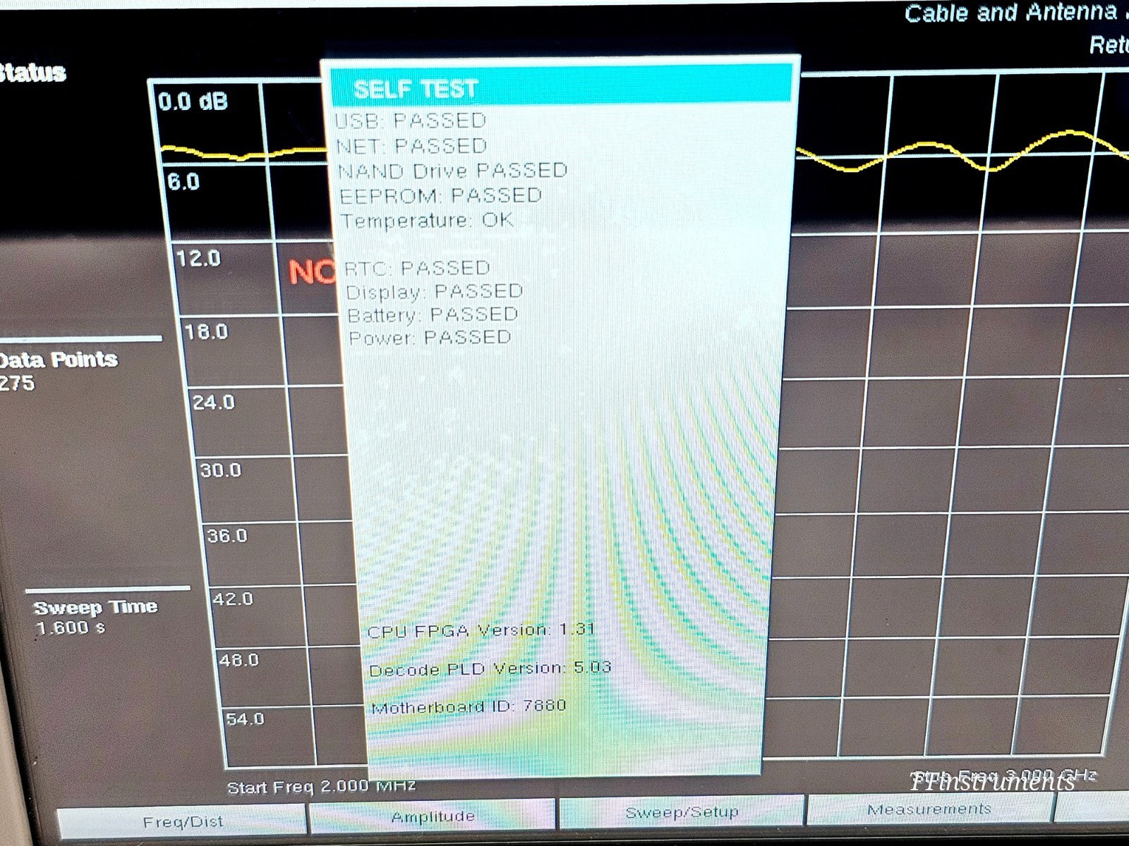 Anritsu MW82119B included accessories and cables supplied with unit