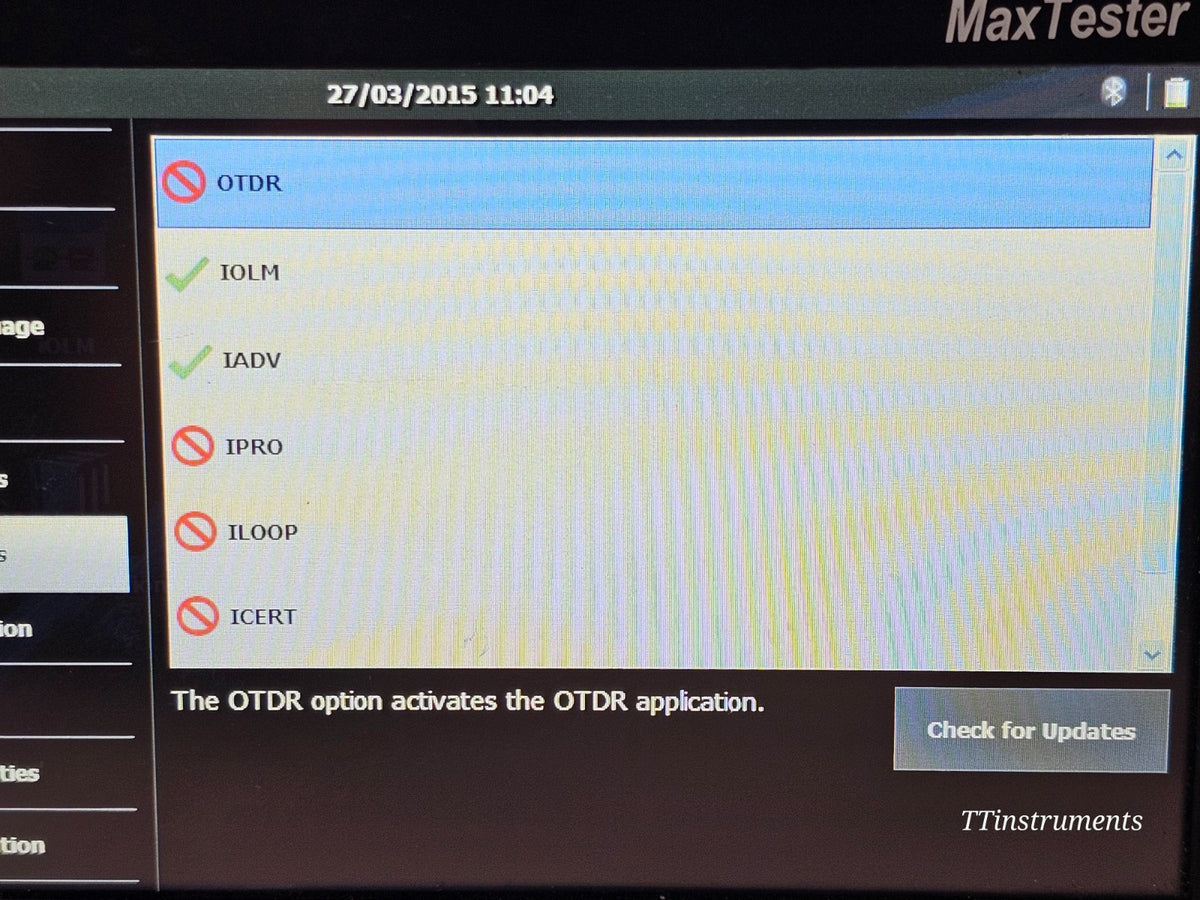 EXFO MAX-730C-SM2-EA used singlemode OTDR angled view housing