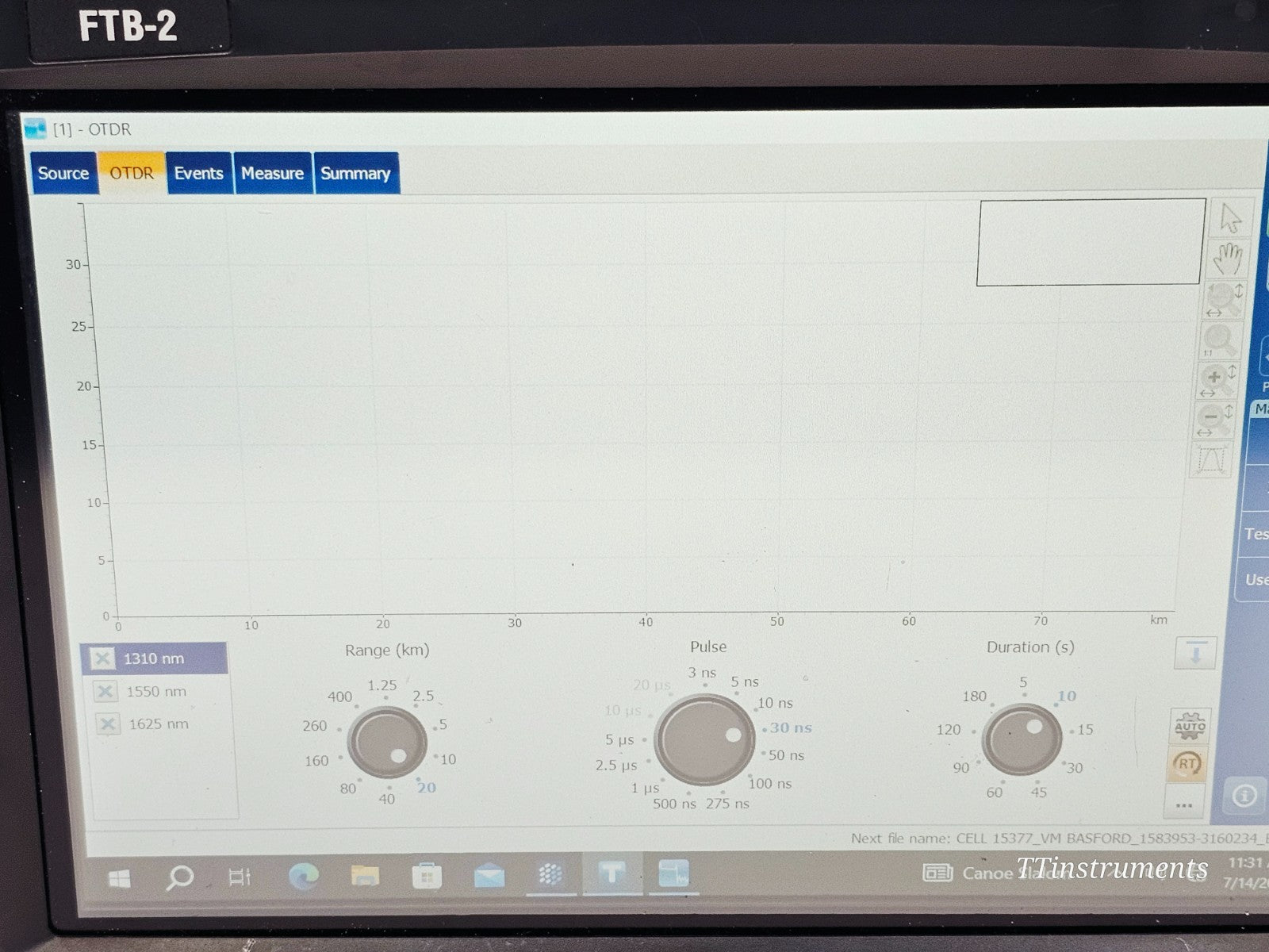 EXFO FTB-2 with FTBx-730C-SM3 OTDR/iOLM 1310/1550/1625nm + FTBx-945-SM3 OLTS21