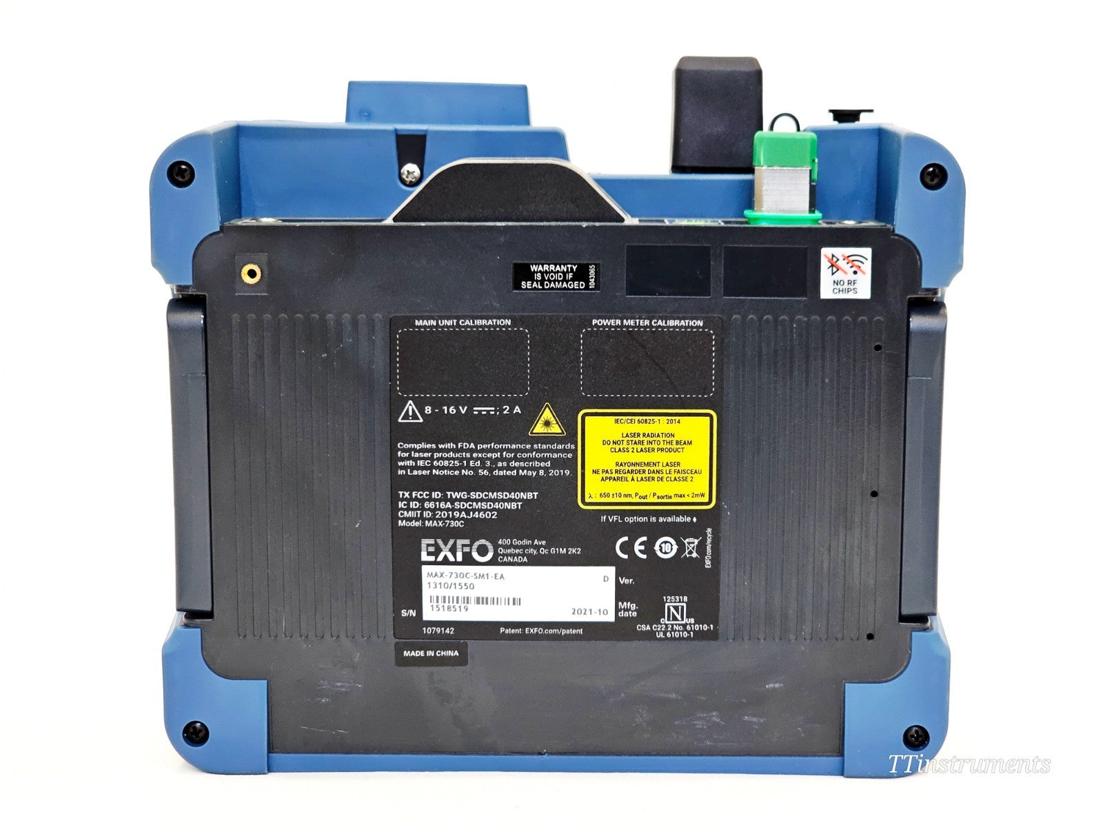 EXFO MAX-730C-SM1-EA MaxTester 1310/1550nm SM OTDR + AFL OLS2 Dual Laser4