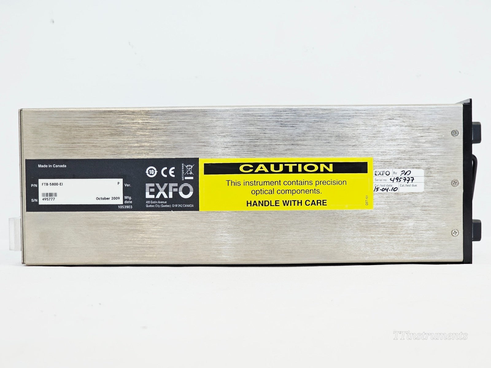 EXFO FTB-500 cosmetic condition showing chassis and casing detail