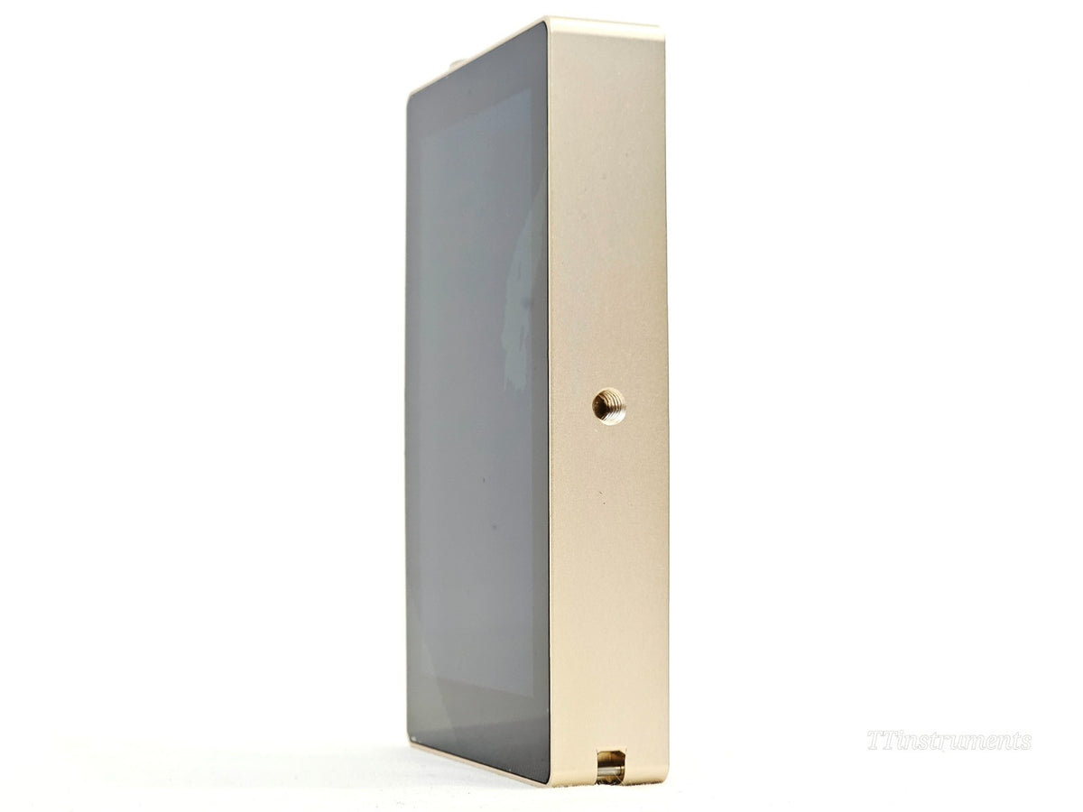 HopooColor OHSP-350 spectrometer side profile showing housing and input port