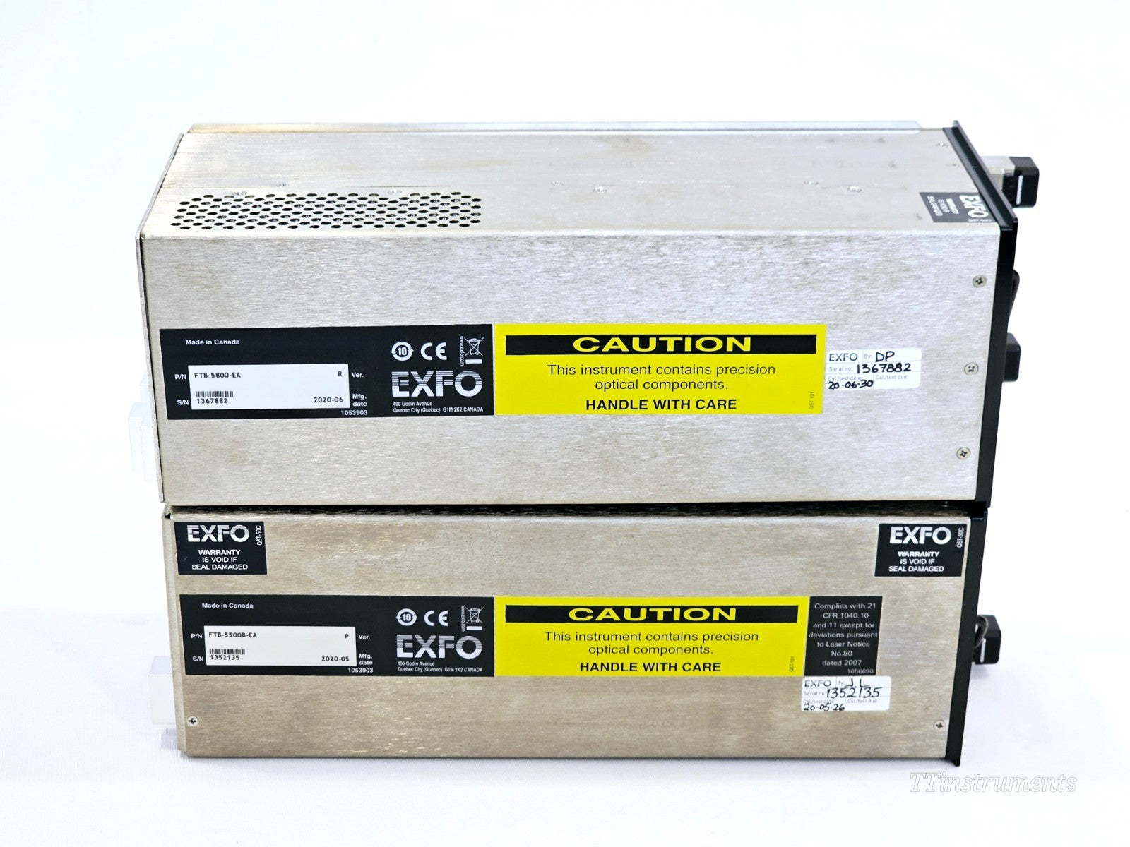 EXFO FTB-500 with FTB-5800 CD & FTB-5500B PMD Analyzer + FLS-5834A Light Source