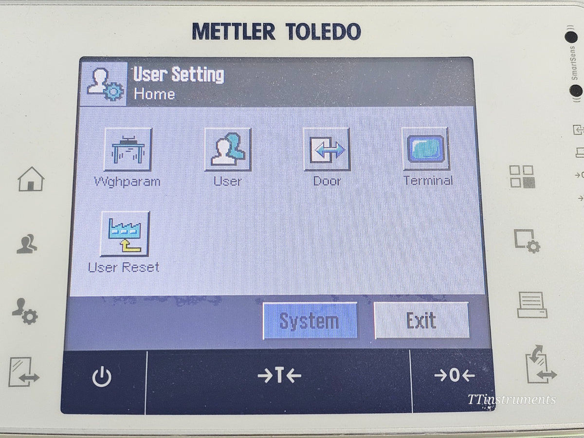 Mettler Toledo used precision scale angle view showing overall condition